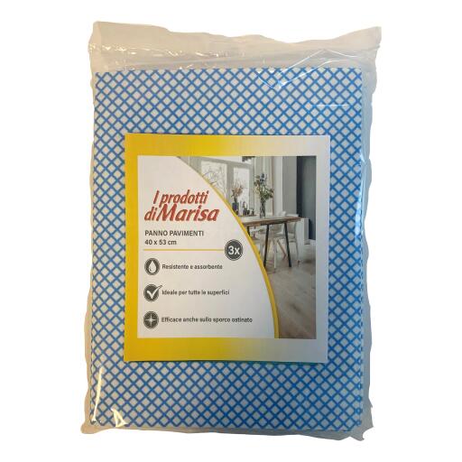 Panno per pavimenti da 3pz 40x53cm Marisa