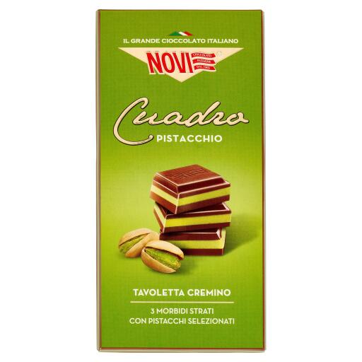 Tavoletta di cioccolato Cuadro Pistacchio 110g Novi