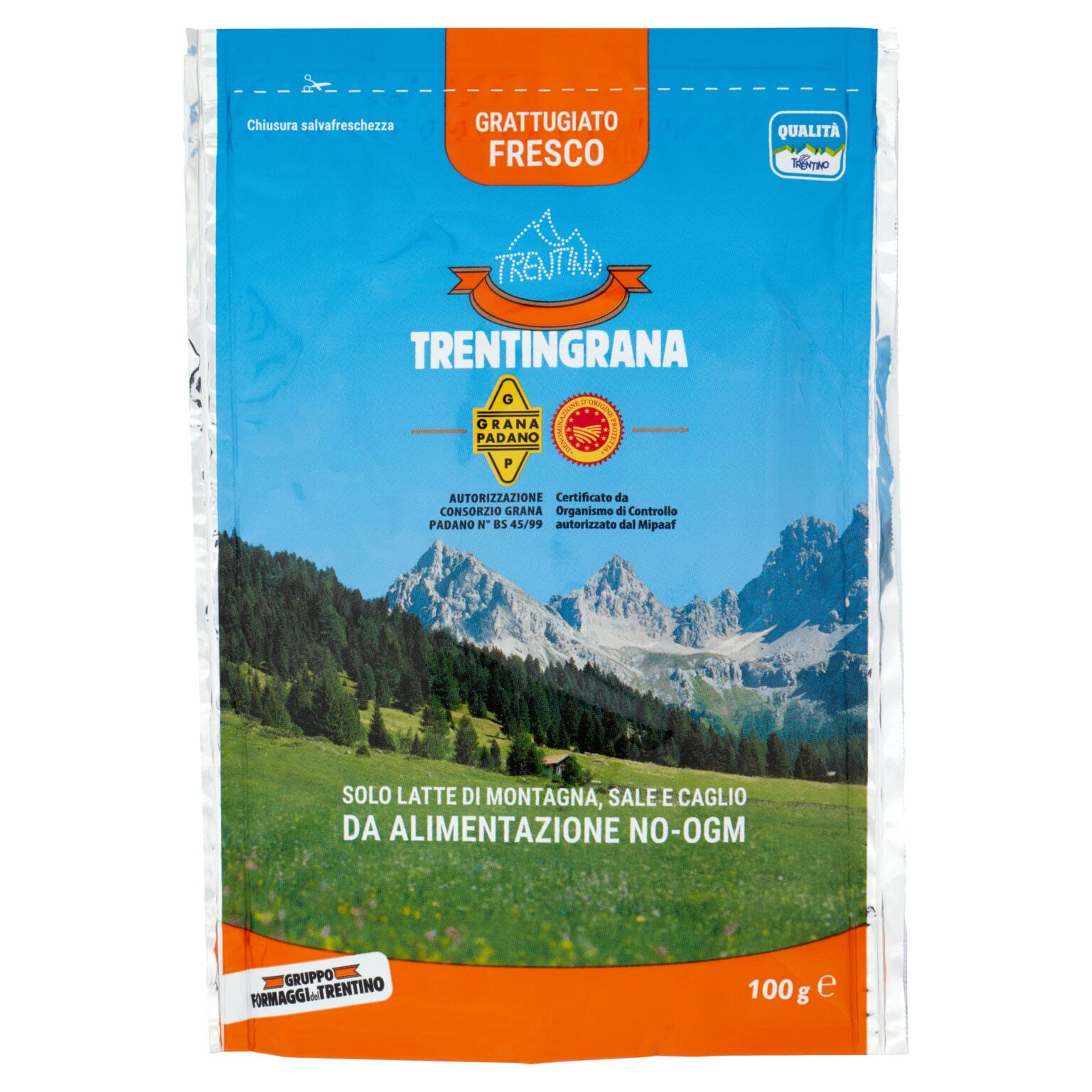 Trentingrana grattugiato fresco 100g