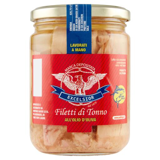 Filetto di tonno in olio di oliva 400g Excelsior