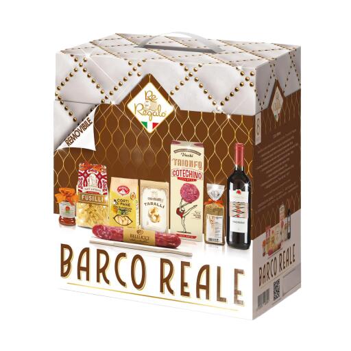 Cesto Natalizio Barco Reale 8 pezzi Re Regalo