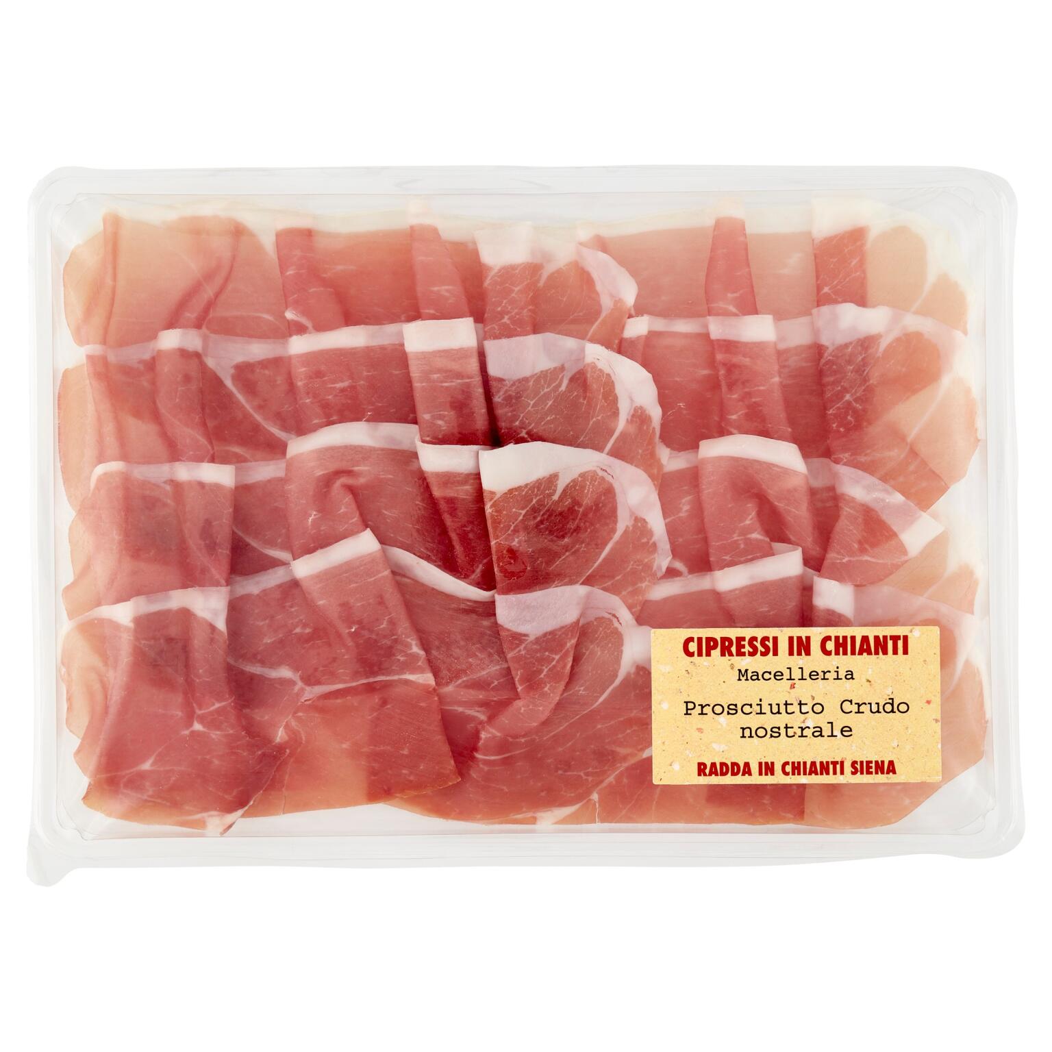 Prosciutto crudo stagionato a fette 130g Cipressi in Chianti
