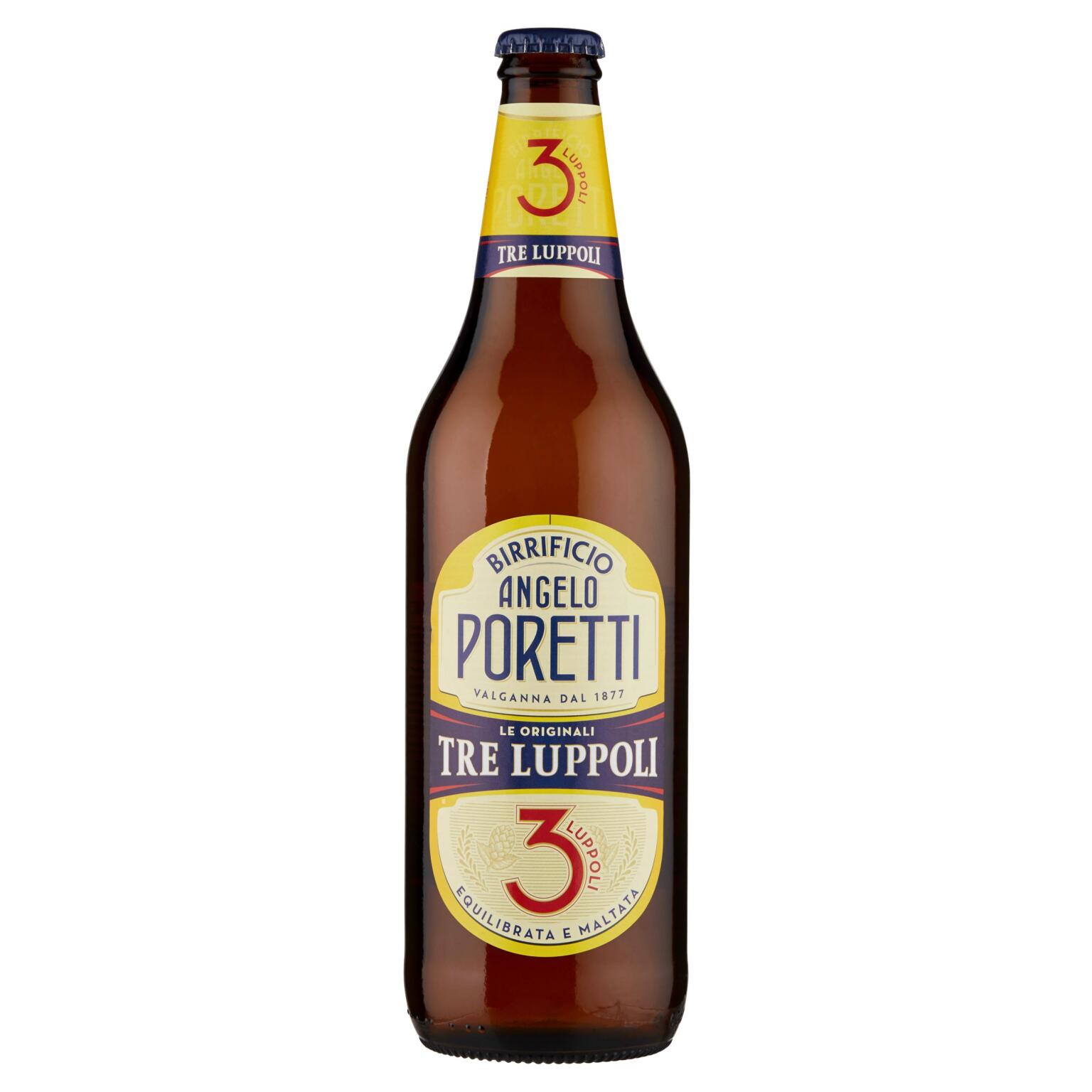 Birra tre luppoli 66cl Angelo Poretti