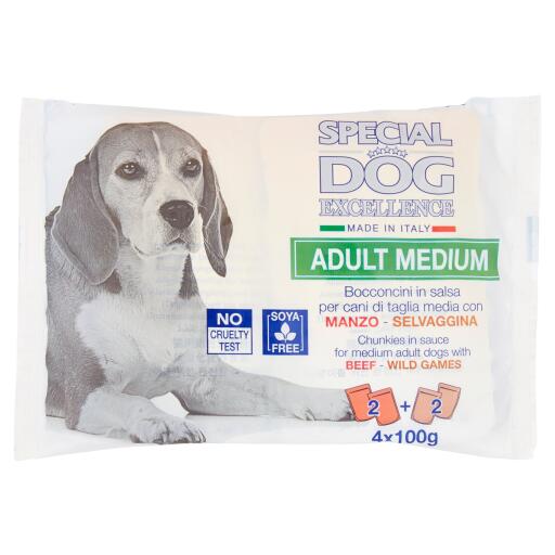 Special dog excellence manzo e selvaggina 4x100g