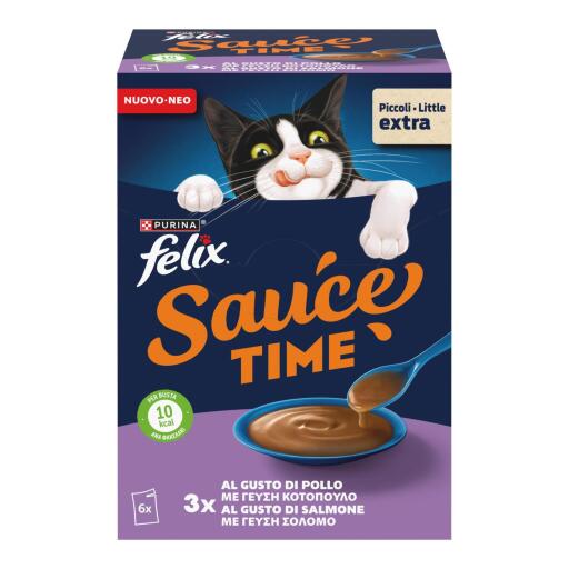 Felix extra sauce pollo e salmone 6x40g