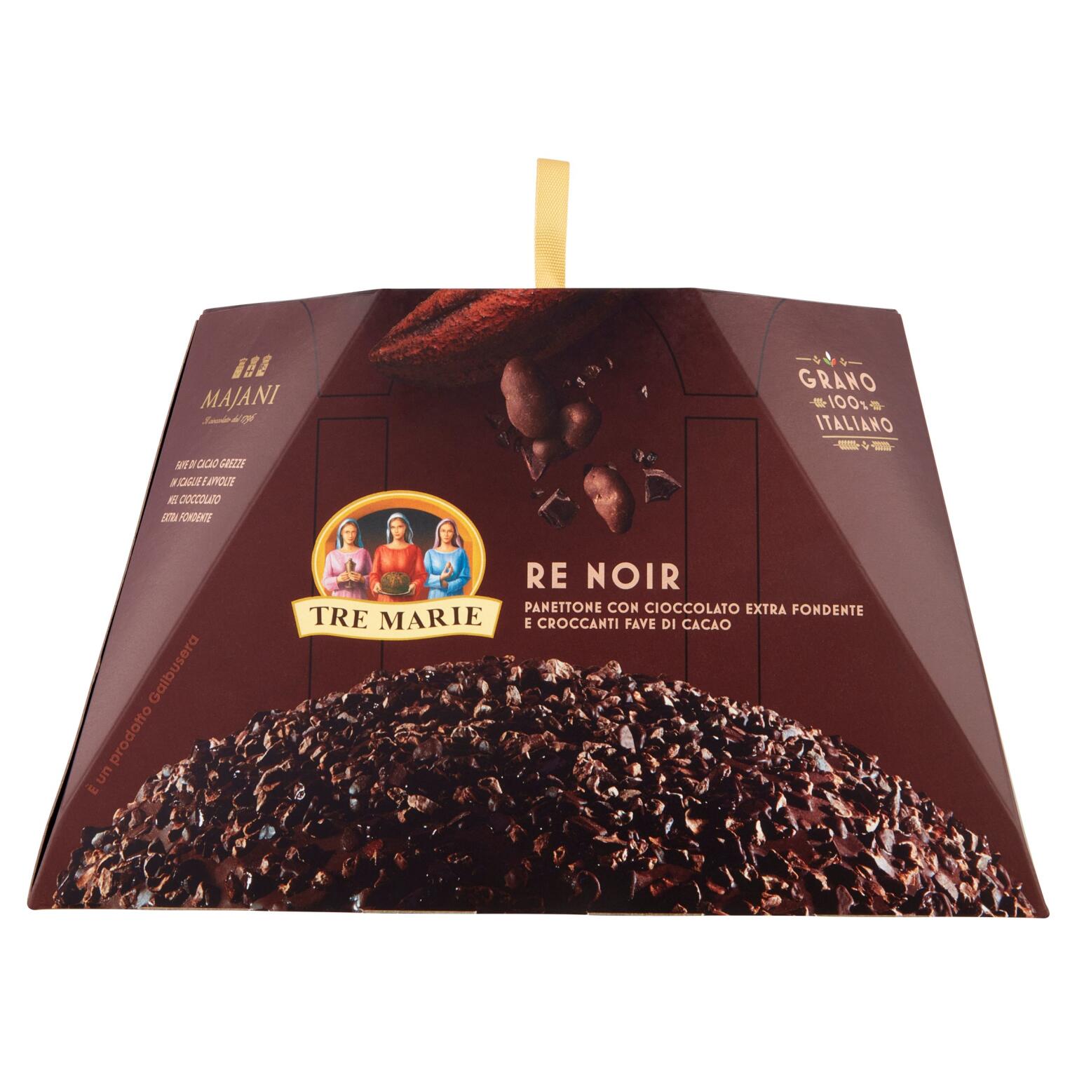 Panettone Re Noir 900g Tre Marie