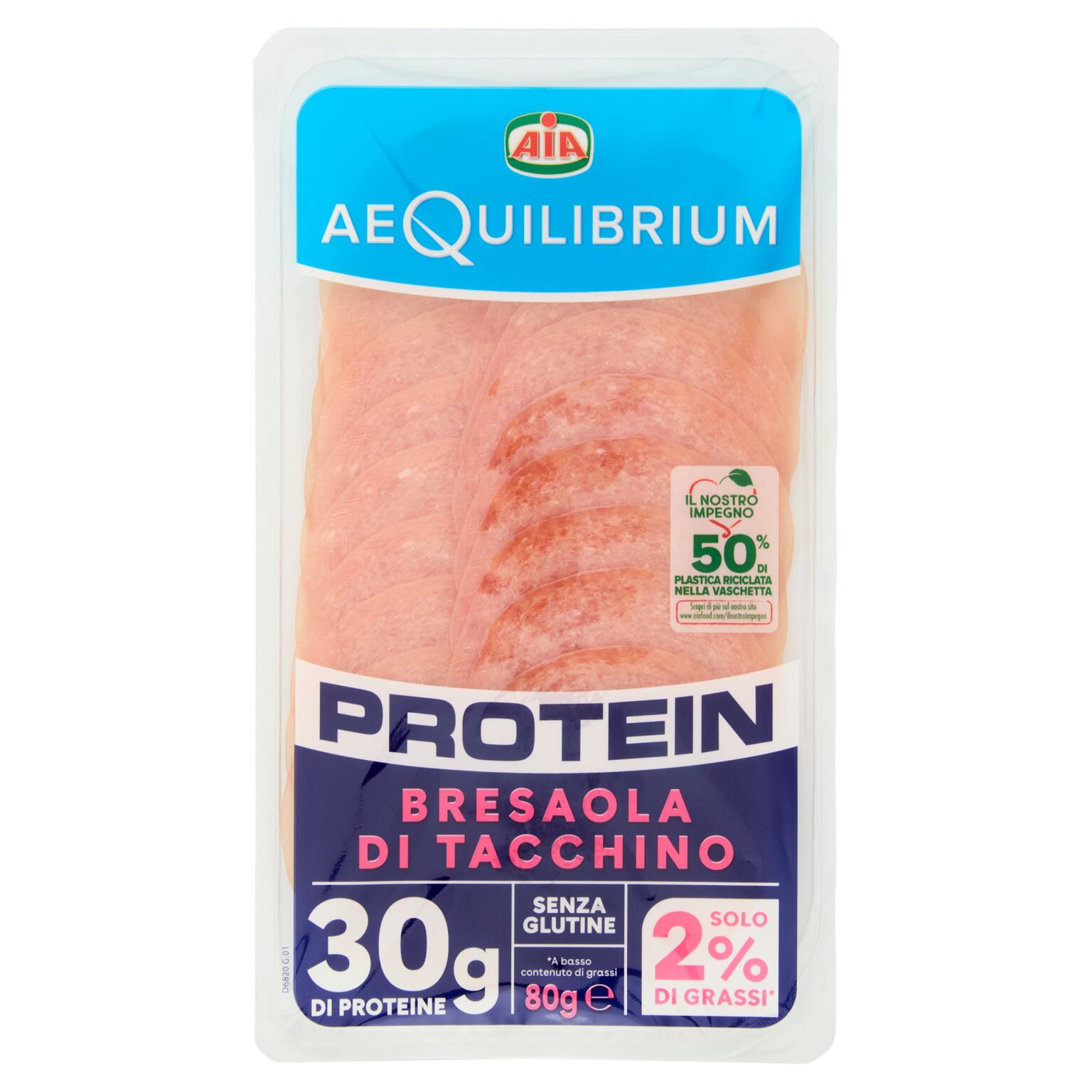 Bresaola Protein di Tacchino 80g Aequilibrium