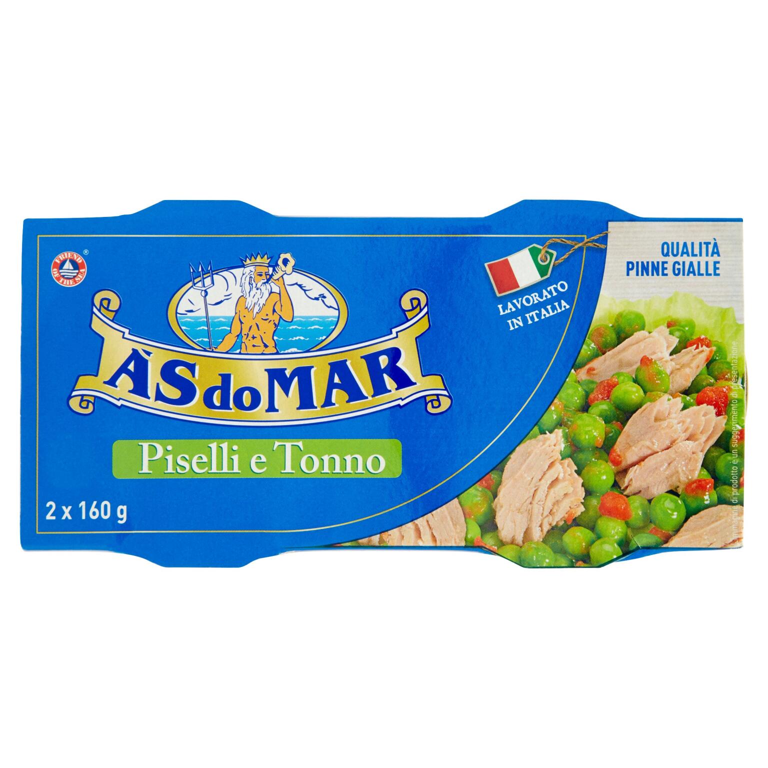 Tonno& piselli 2x160g As do Mar