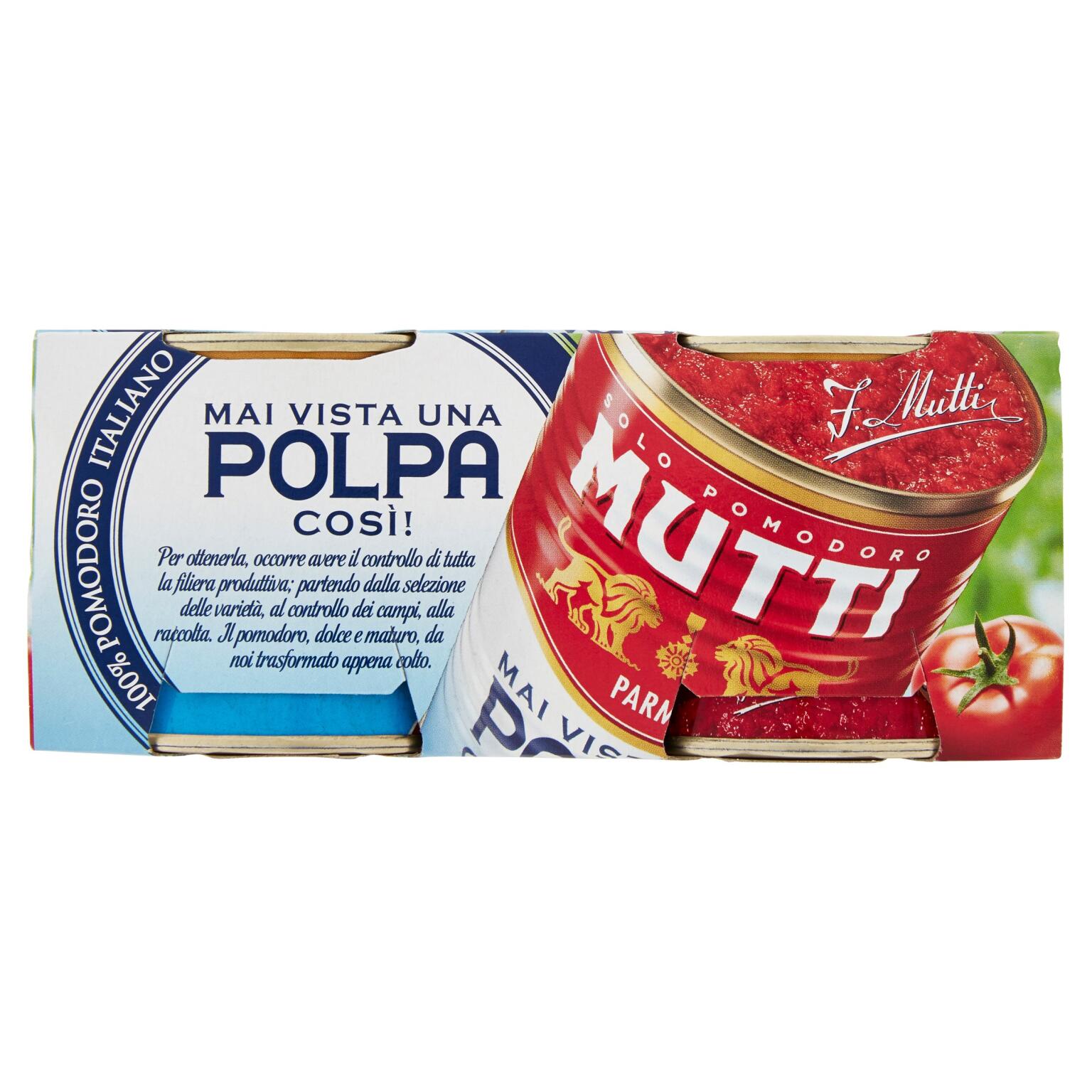 Polpa di pomodoro latta 2x210g Mutti