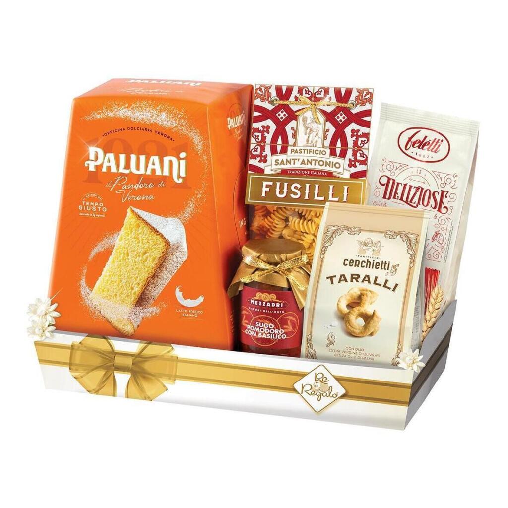 Cesto Natalizio Vulcano 6 pezzi Re Regalo