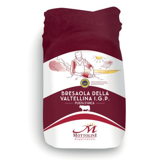 Bresaola punta d'anca IGP a metà Salumificio Mottolini