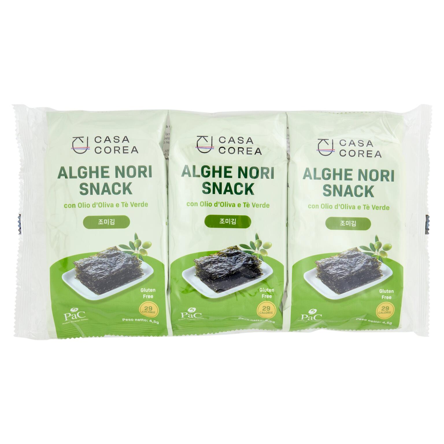 Alghe condite  con olio di oliva e tè verde 4,5gx3Pac