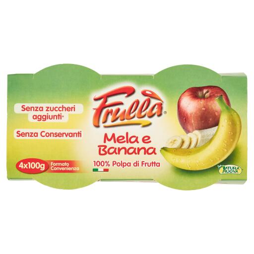 Frullà polpa mela e banana 4x100g Natura Nuova
