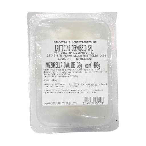 Ovoline di mozzarella da 30g vaschetta 400g