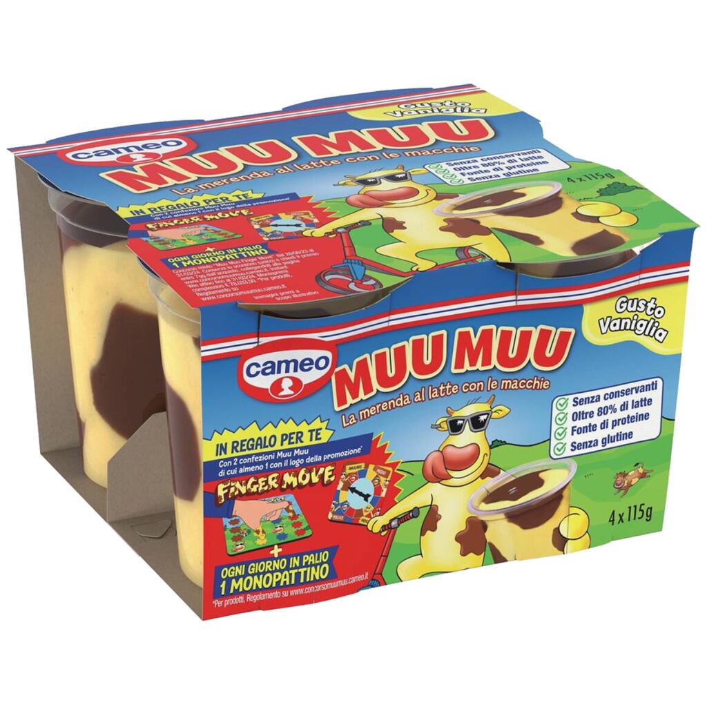 Muu Muu Budino alla Vaniglia 4x115g Cameo