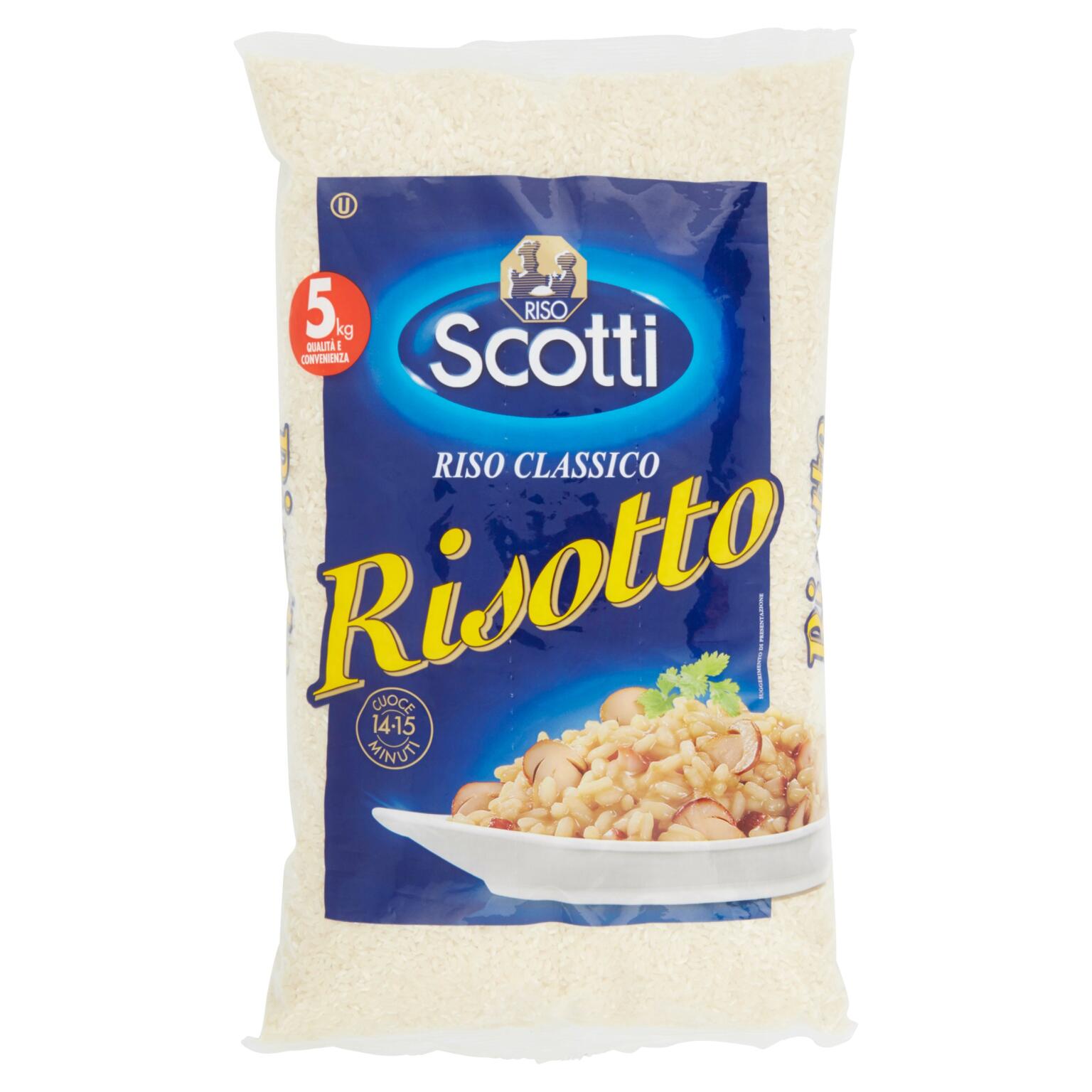Riso Classico Risotto 5kg cellophane Scotti