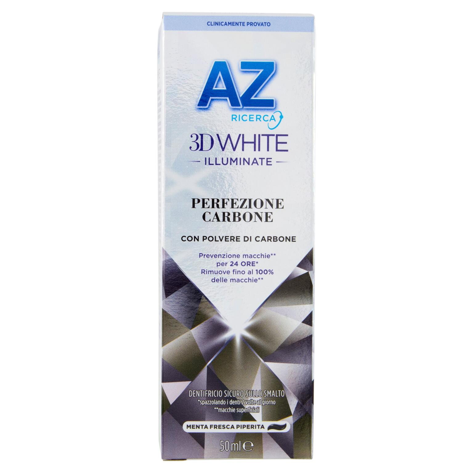 Dentifricio AZ 3D Illuminante Carbone 50ml