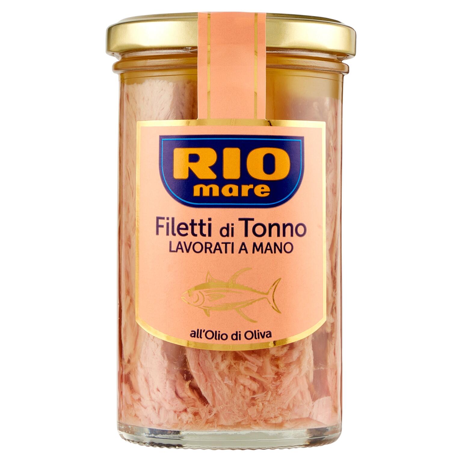 Filetto di tonno all'olio di oliva vaso vetro 250g Rio Mare
