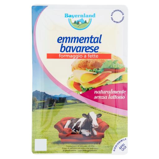 Emmental a fette 100g Bayernland senza lattosio