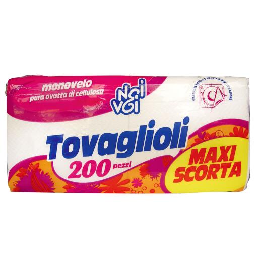 Tovaglioli monovelo 200pz Noi&Voi