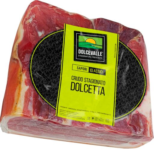 Dolcetta Crudo stagionato con cotenna a metà Dolcevalle