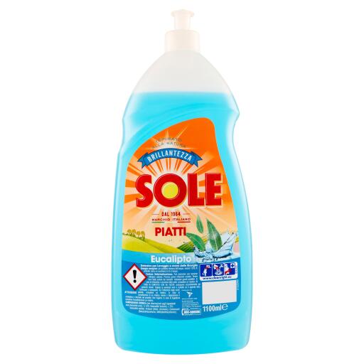 Detersivo liquido per piatti supersgrassante con Oxi azione brillantante 1100ml Sole