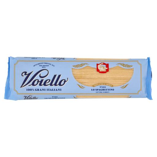 Spaghettini pasta di semola di grano duro trafilata bronzo n° 103 500g Voiello
