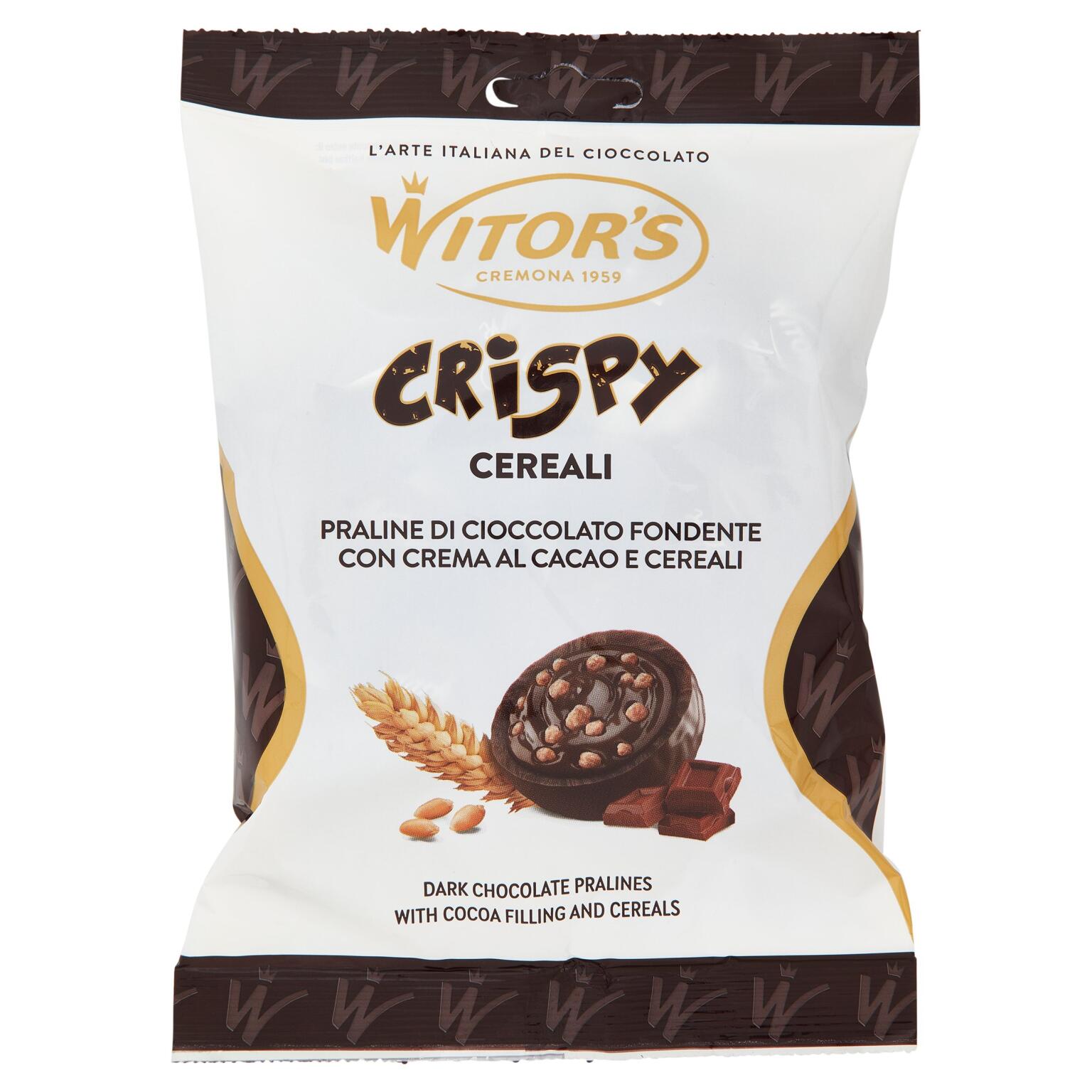 Praline Crispy di cioccolato fondente 95g Witor's