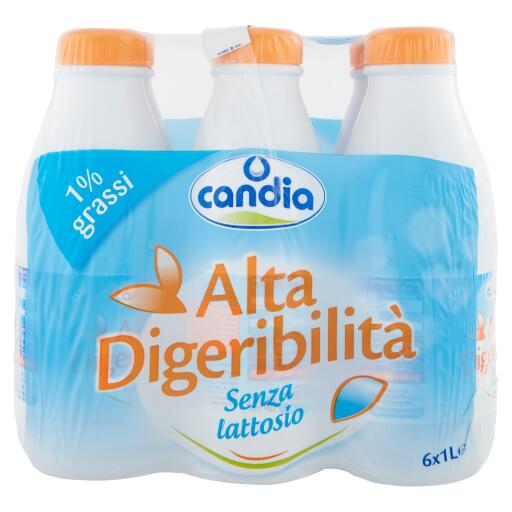 Latte Alta Digeribilità 1% 6bottiglie x1l Candia