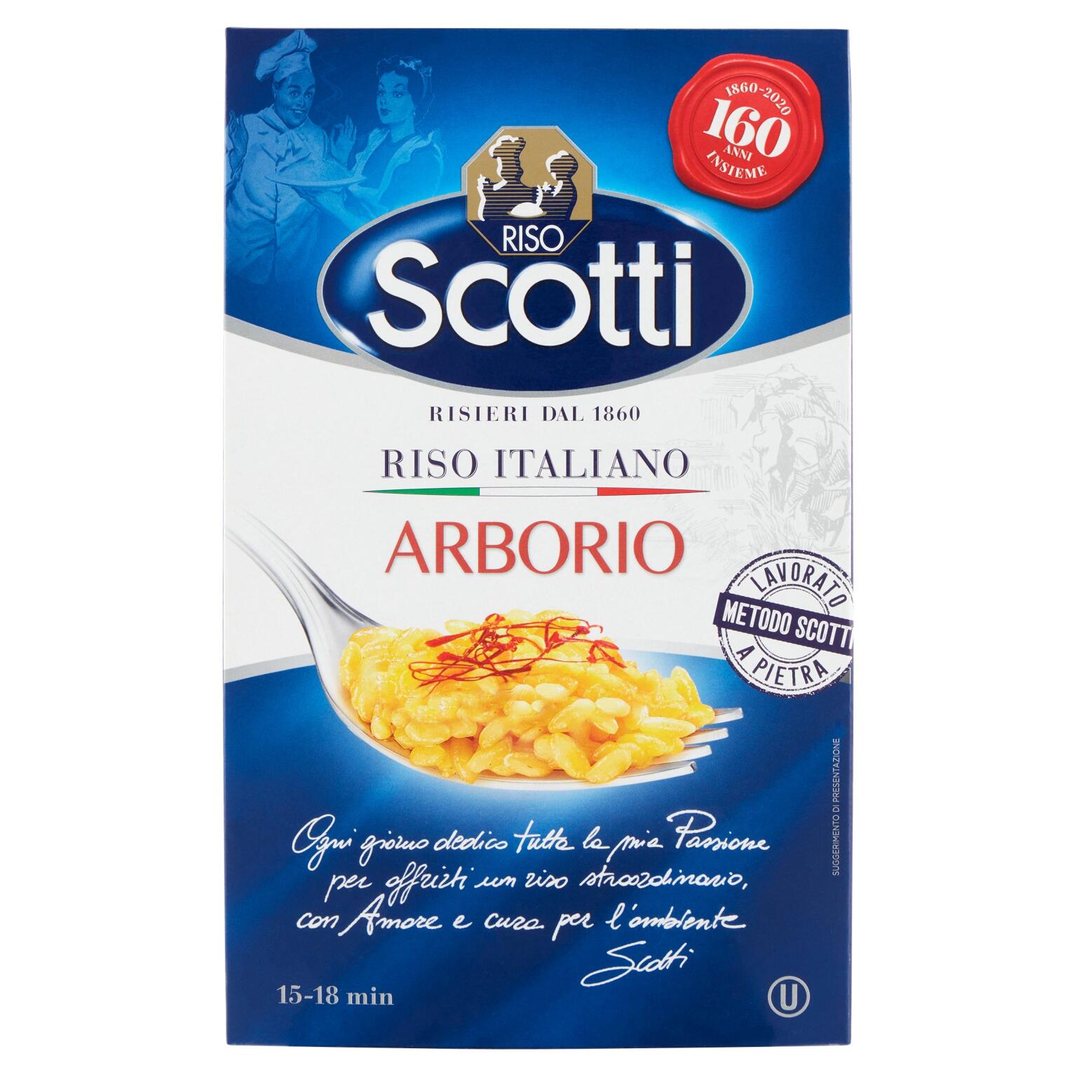 Riso superfino arborio sottovuoto 1Kg Scotti