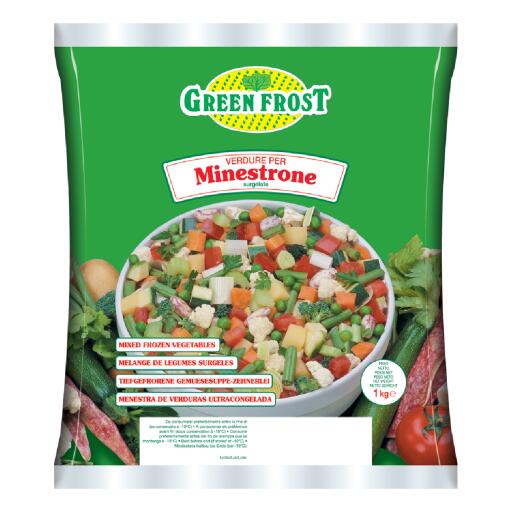 Minestrone 13 verdure 1kg Green Frost