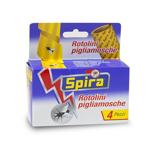 Spira spiralette acchiappa mosche 4 pezzi