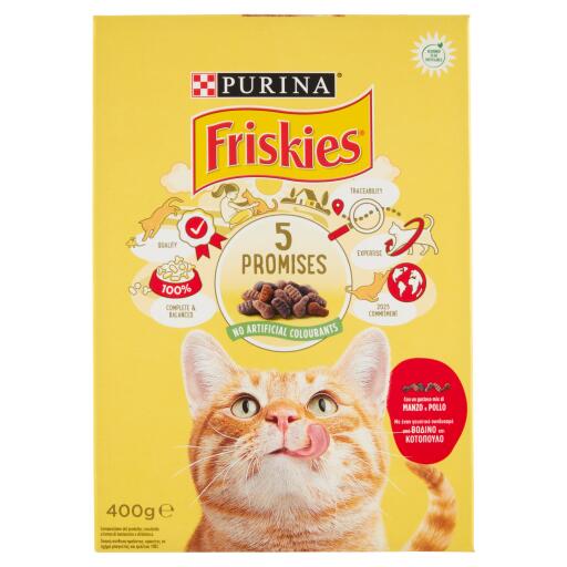 Friskies manzo, pollo e verdure per gatto 400g Purina