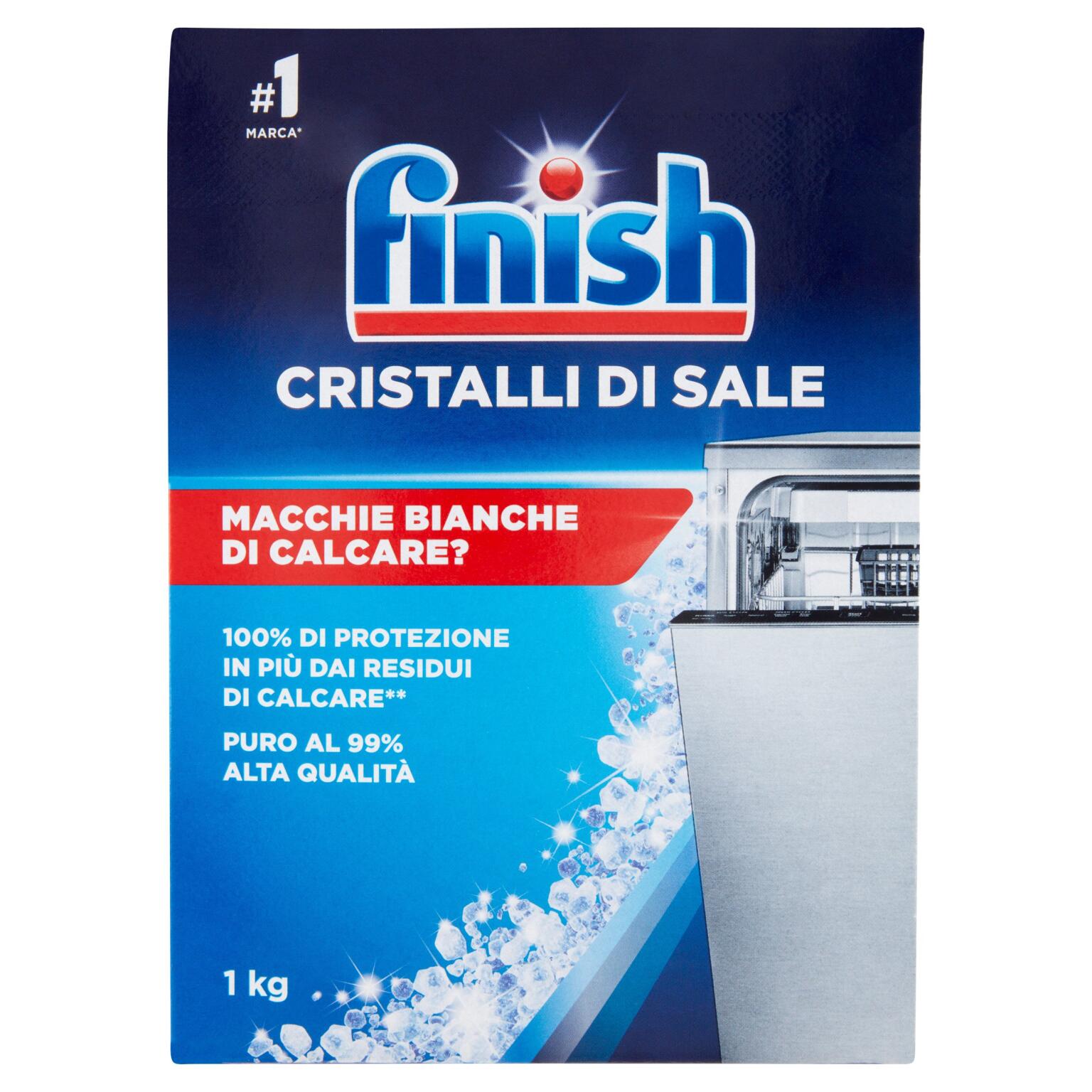 Cristalli di sale per lavastoviglie astuccio 1Kg Finish