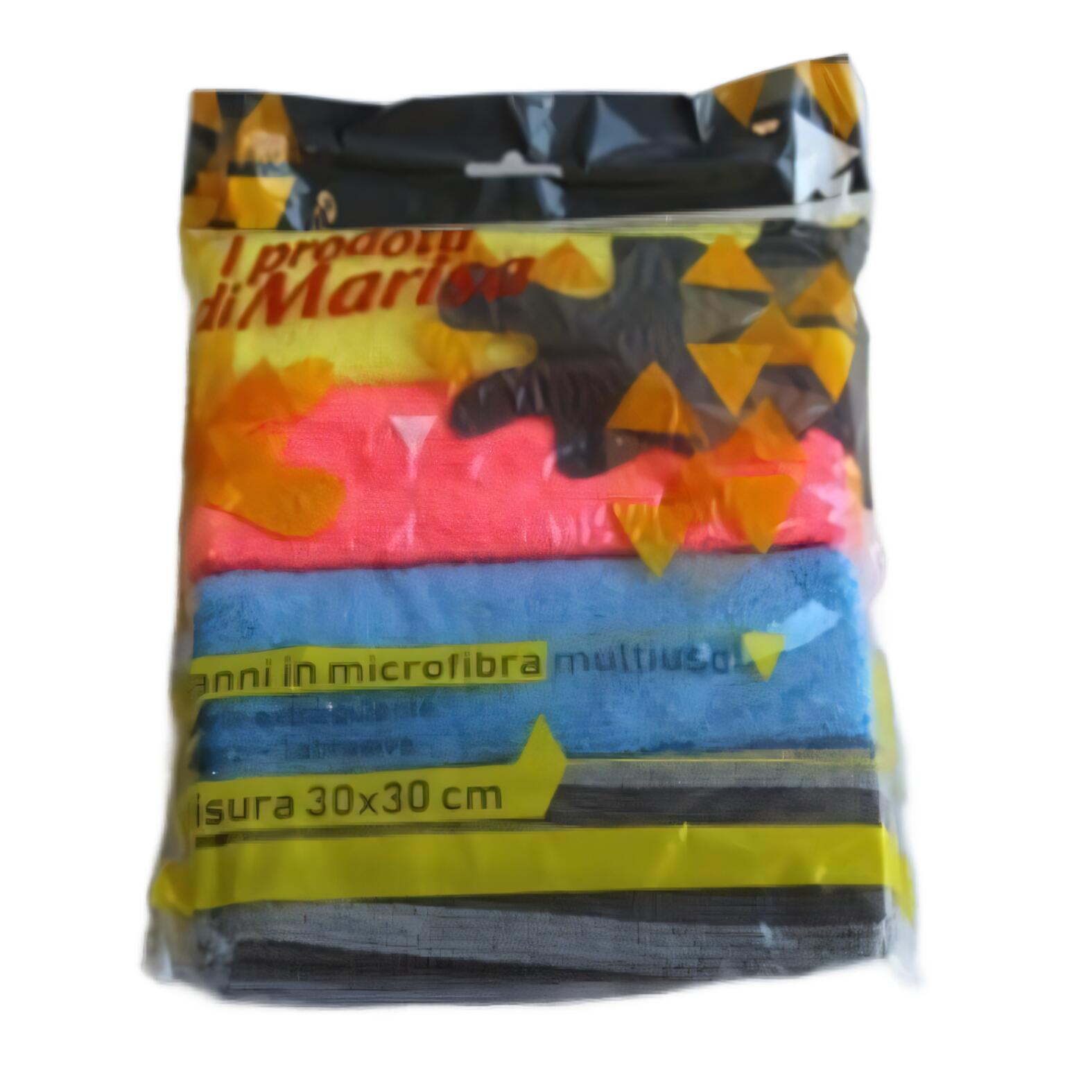 Set 4 panni in microfibra 30x30cm Marisa