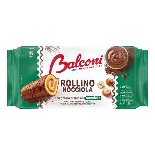 Rollino alla nocciola conf. 6 snack Balconi