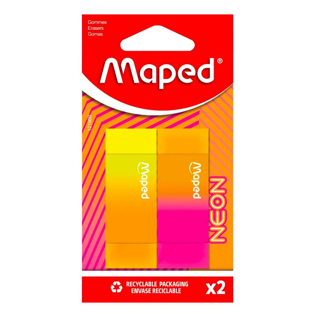 Gomma Neon blister 2pz Maped