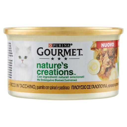 Gourmet nature's creations tacchino con spinaci 85g