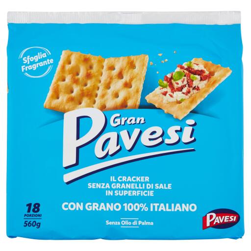 Cracker 30% di sale meno 560g Gran Pavesi