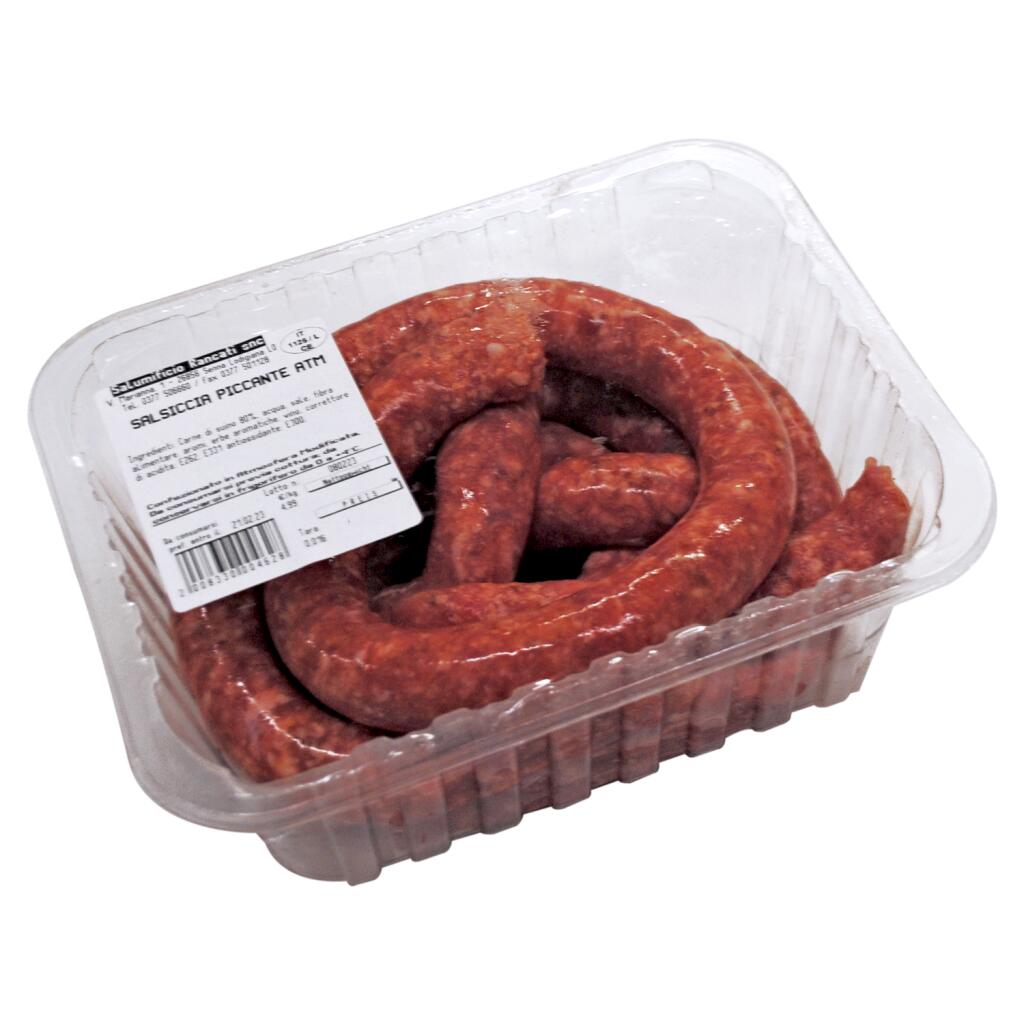Salsiccia di suino piccante confezione Atm