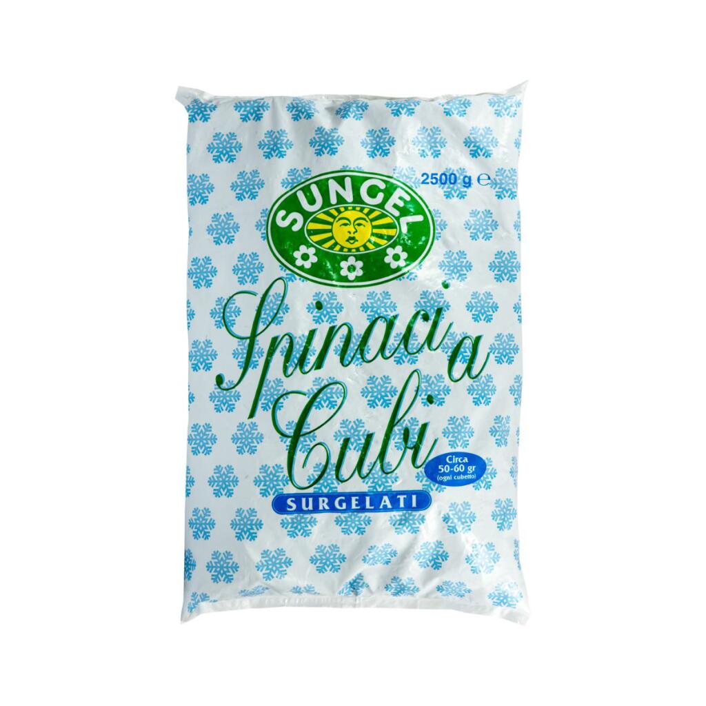Spinaci a cubetti da 2,5kg Sungel