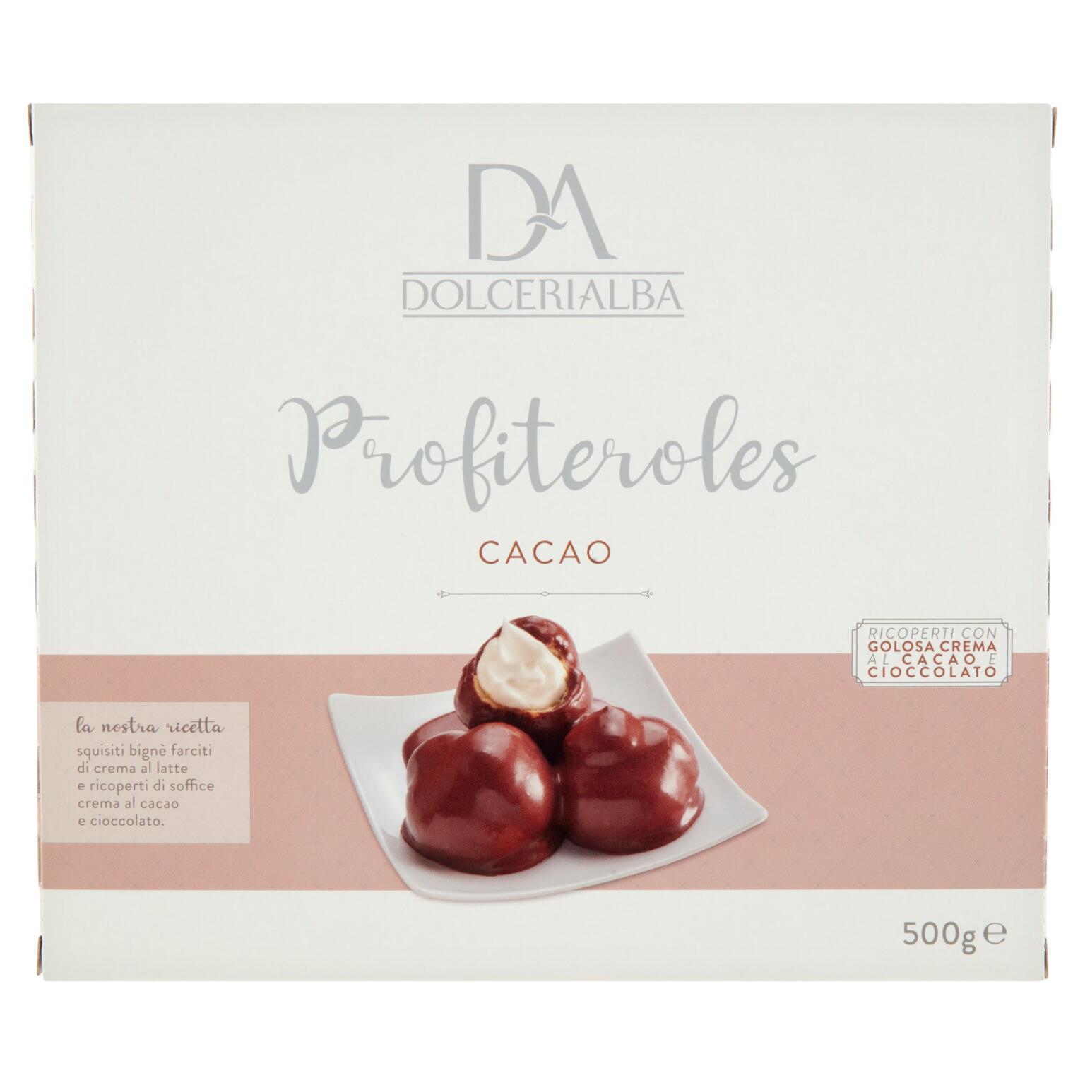 Profiteroles al cacao 500g Dolceria Alba