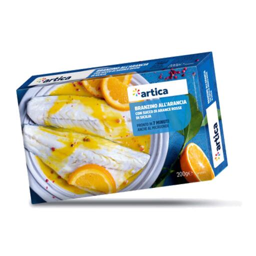 Filetto di branzino all'arancia 200g Artica