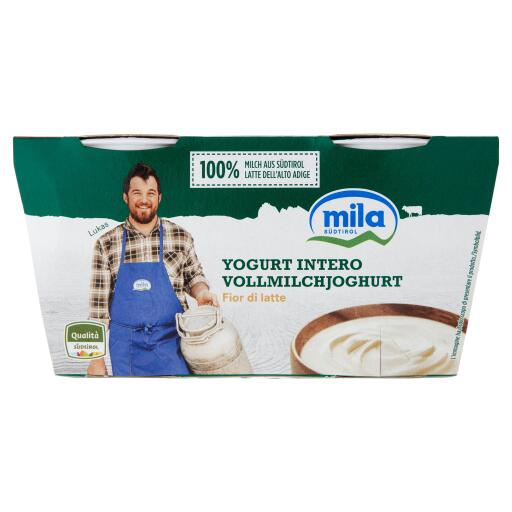 Yogurt intero bianco fior di latte 2x125g Mila