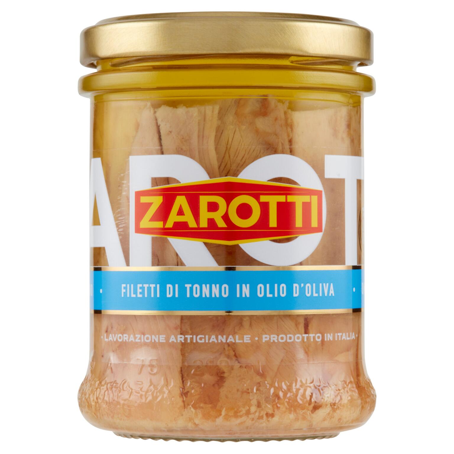 Filetti di Tonno in Olio di Oliva 200g Zarotti