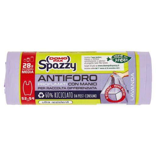 Sacchetto con maniglia profumati 30L Spazzy Domopak
