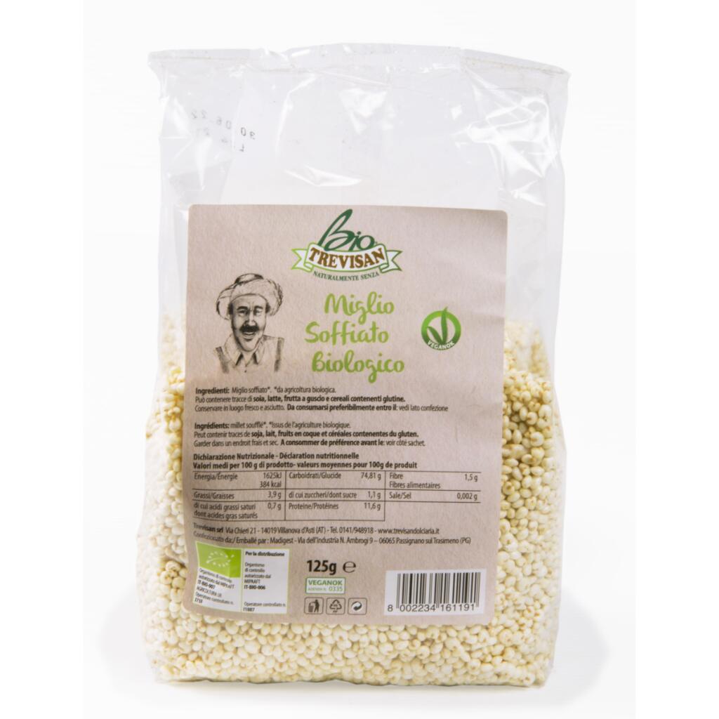 Miglio soffiato biologico 125g Trevisan
