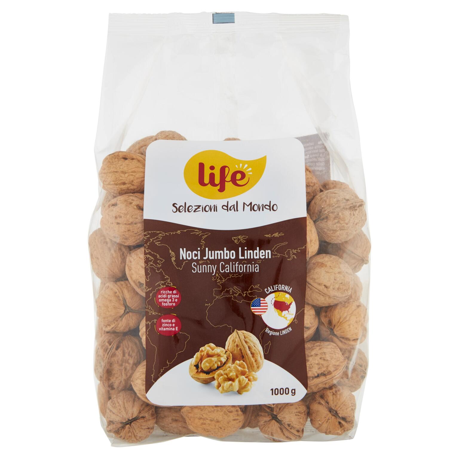Noci della California Jumbo Linden sacco kg.1