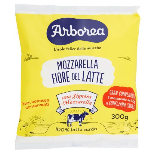 Mozzarella 100% latte sardo 3x100g Arborea