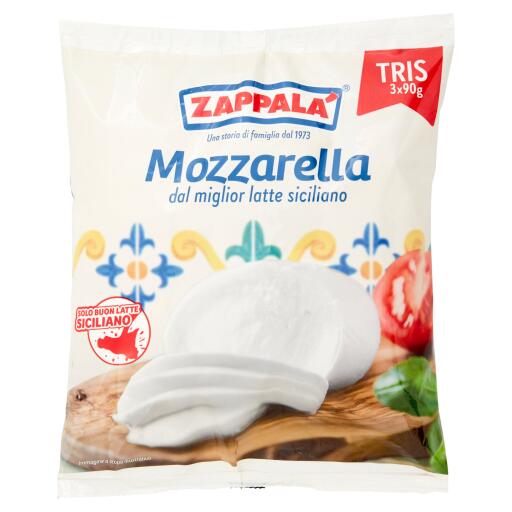 Mozzarella Bocconcino tris 90gx3 Zappalà